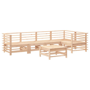 Set Divani da Giardino 6 pz con Cuscini in Legno Massello 3186004