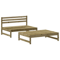 Set Divani da Giardino 2pz con Cuscini Legno Impregnato di Pinocod mxl 125279