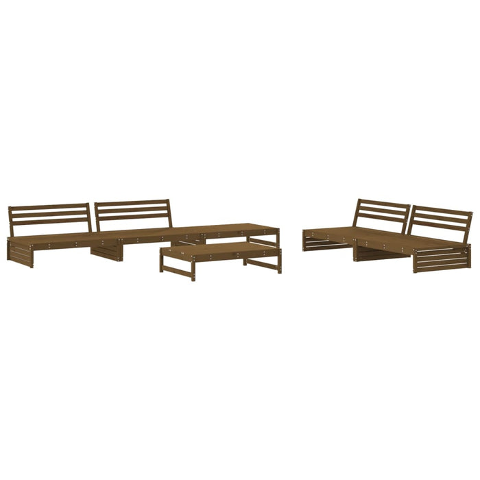 Set Divani da Giardino 6 pz con Cuscini in Legno Massello Mielecod mxl 76553