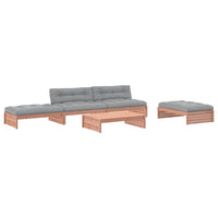 Set Divani Giardino 5 pz con Cuscini Legno Massello di Douglas 3186149