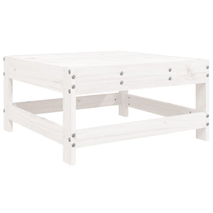 Set Salotto da Giardino 5 pz Bianco in Legno Massello di Pino 3186180