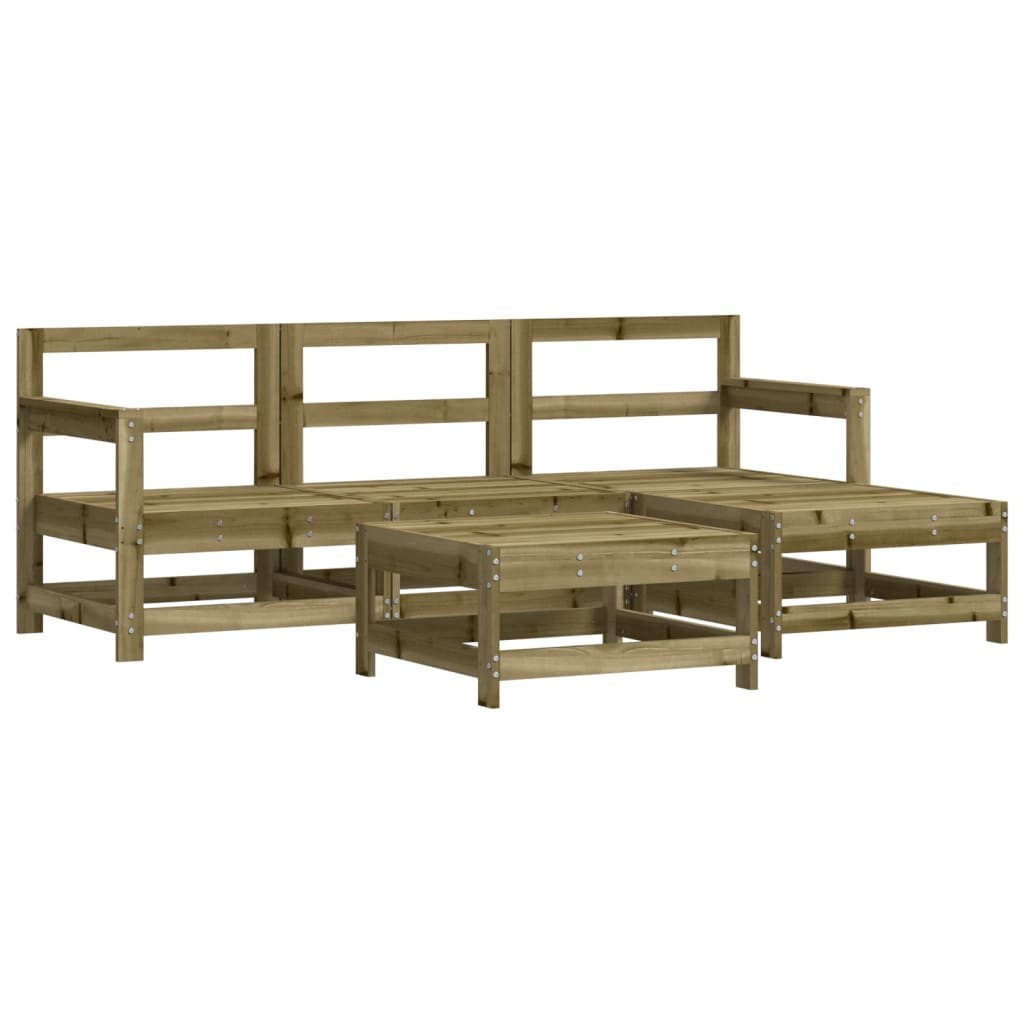 Set Salotto da Giardino 5 pz in Legno Impregnato di Pinocod mxl 69963