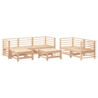 Set Salotto da Giardino 7 pz in Legno Massello di Pino 3186193