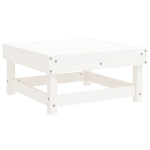 Set Salotto da Giardino 7 pz Bianco in Legno Massello di Pino 3186208