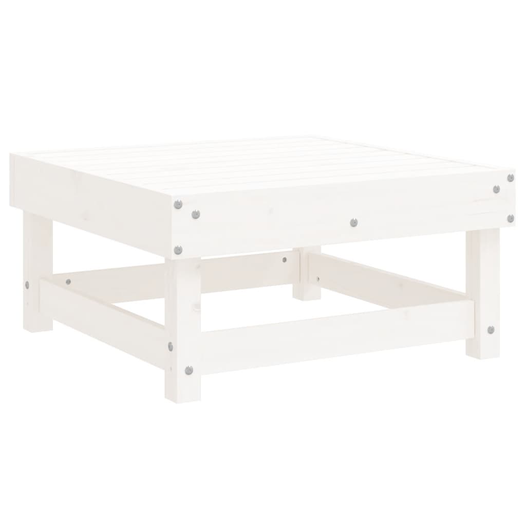 Set Salotto da Giardino 7 pz Bianco in Legno Massello di Pino 3186215