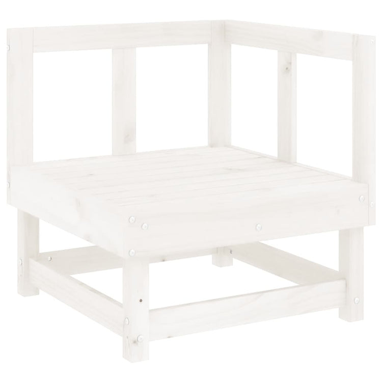 Set Salotto da Giardino 8 pz in Legno Massello di Pino Bianco 3186222