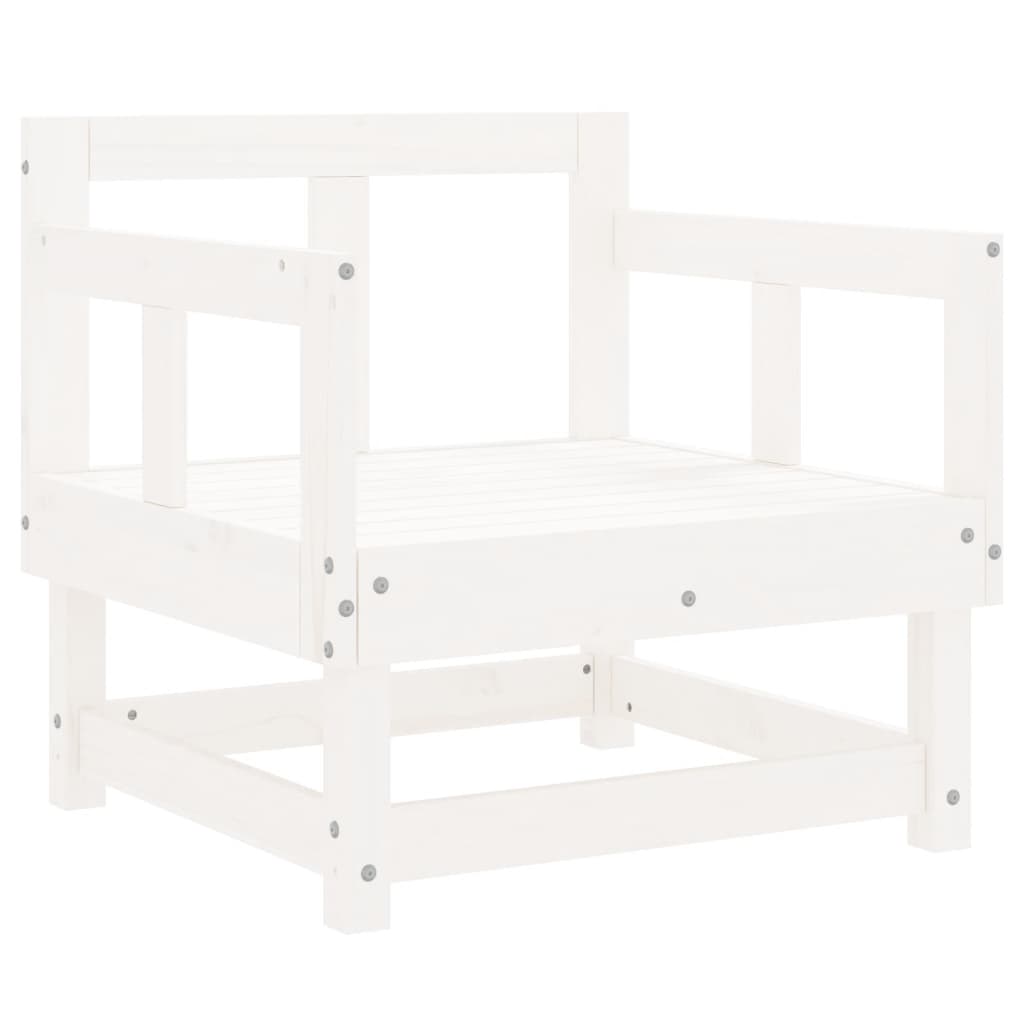 Set Salotto da Giardino 8 pz in Legno Massello di Pino Bianco 3186222