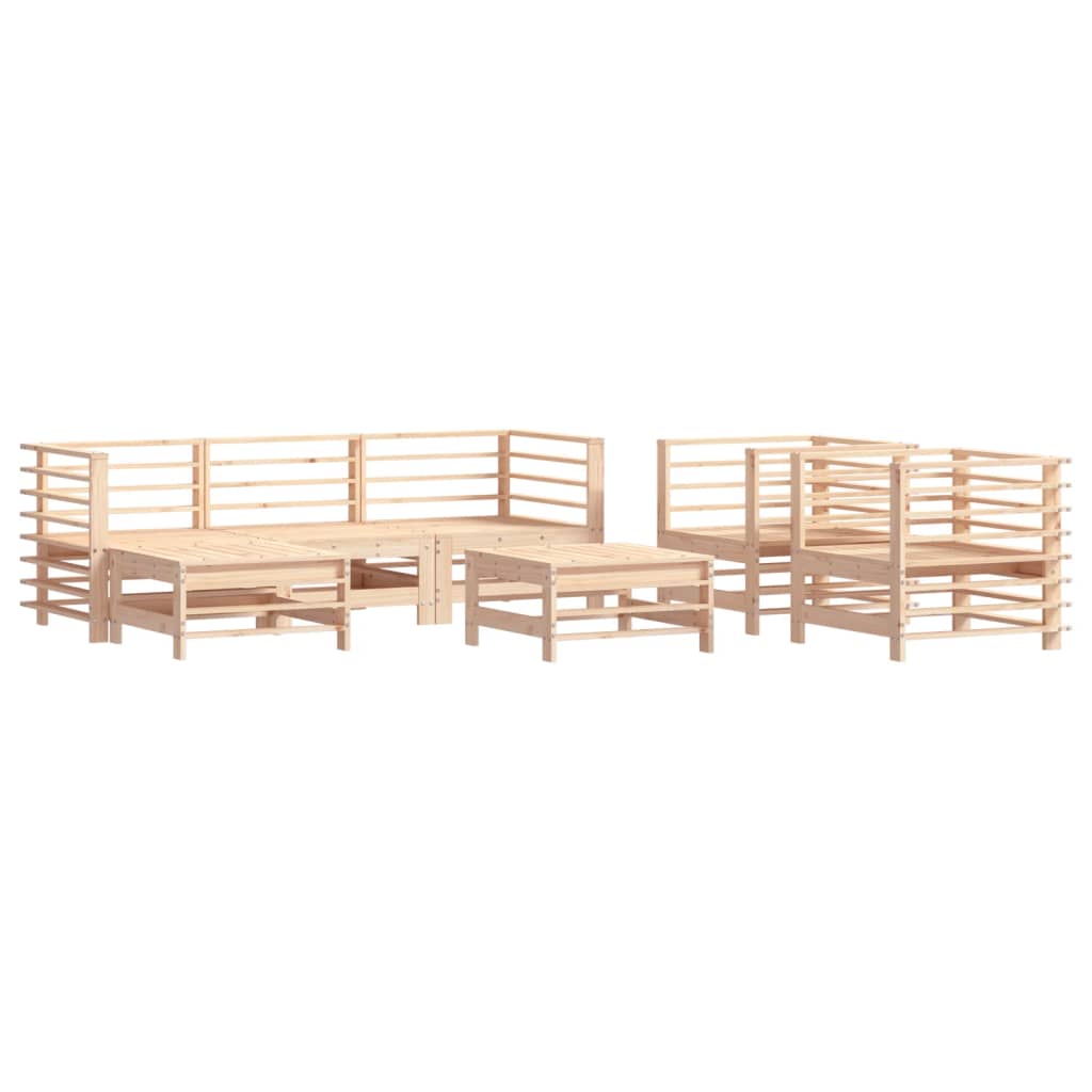 Set Salotto da Giardino 7 pz in Legno Massello di Pinocod mxl 93985