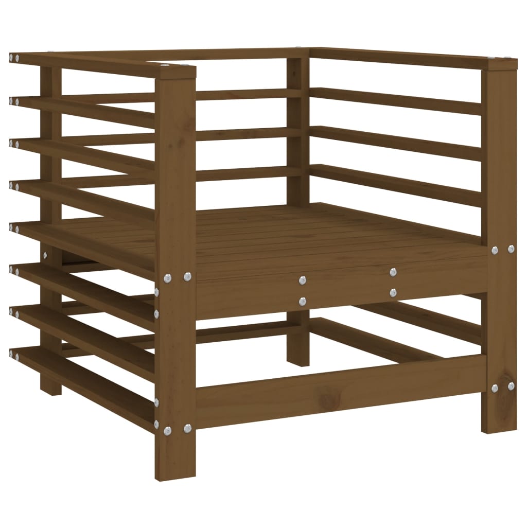 Set Salotto da Giardino 7 pz ambra in Legno Massello di Pino 3186266