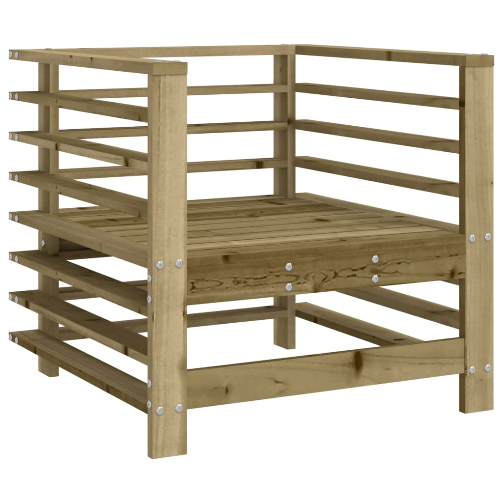 Set Salotto da Giardino 7 pz in Legno Impregnato di Pino 3186269