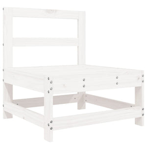 Set Salotto da Giardino 8 pz in Legno Massello di Pino Bianco 3186271