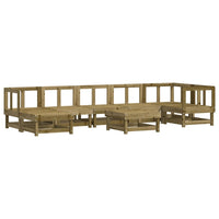 Set Salotto da Giardino 8 pz in Legno Impregnato di Pino 3186283