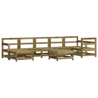 Set Salotto da Giardino 8 pz in Legno Impregnato di Pinocod mxl 82656