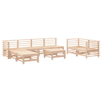 Set Salotto da Giardino 9 pz in Legno Massello di Pinocod mxl 118183