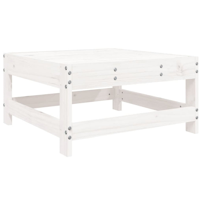 Set Salotto da Giardino 6 pz Bianco in Legno Massello di Pino 3186313