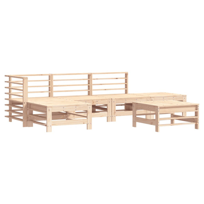 Set Salotto da Giardino 6 pz in Legno Massello di Pino 3186326