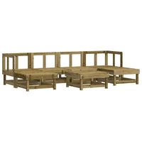 Set Salotto da Giardino 7 pz in Legno Impregnato di Pino 3186346