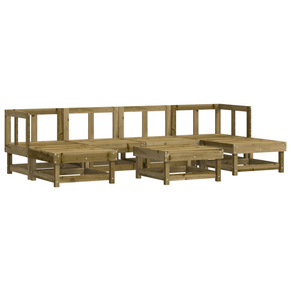 Set Salotto da Giardino 7 pz in Legno Impregnato di Pinocod mxl 82831