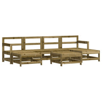 Set Salotto da Giardino 7 pz in Legno Impregnato di Pino 3186374