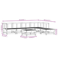 Set Salotto da Giardino 7 pz in Legno Massello di Douglas 3186408