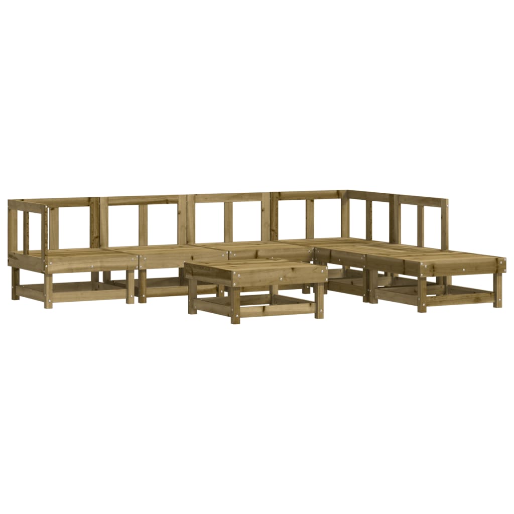 Set Salotto da Giardino 7 pz in Legno Impregnato di Pinocod mxl 69981