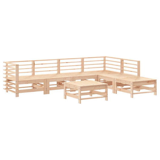 Set Salotto da Giardino 7 pz in Legno Massello di Pino 3186438