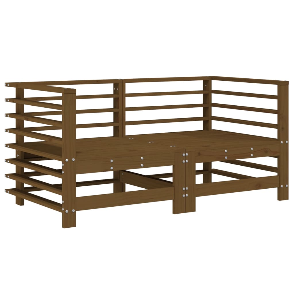 Set Salotto da Giardino 7 pz ambra in Legno Massello di Pino 3186441