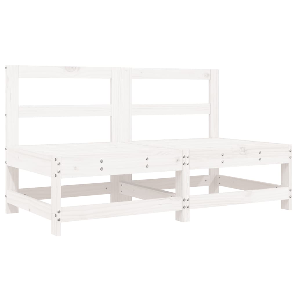 Set Salotto da Giardino 8 pz in Legno Massello di Pino Bianco 3186453