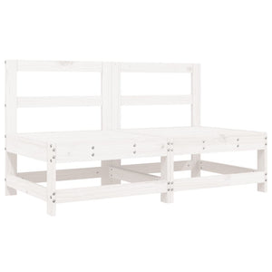 Set Salotto da Giardino 8 pz in Legno Massello di Pino Bianco 3186453