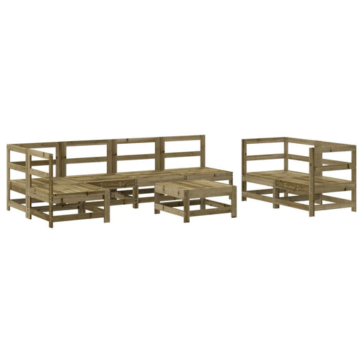 Set Salotto da Giardino 8 pz in Legno Impregnato di Pino 3186458