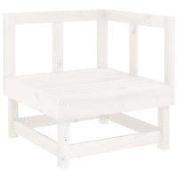 Set Salotto da Giardino 4 pz Bianco in Legno Massello di Pino 3186481