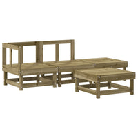 Set Salotto da Giardino 4 pz in Legno Impregnato di Pino 3186486