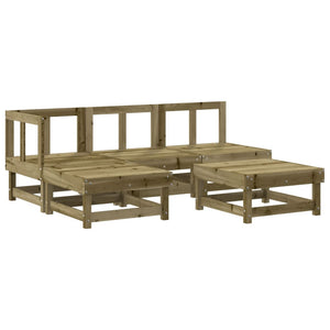 Set Salotto da Giardino 5 pz in Legno Impregnato di Pino 3186521