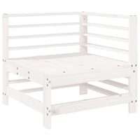 Set Salotto da Giardino 5 pz Bianco in Legno Massello di Pinocod mxl 70238