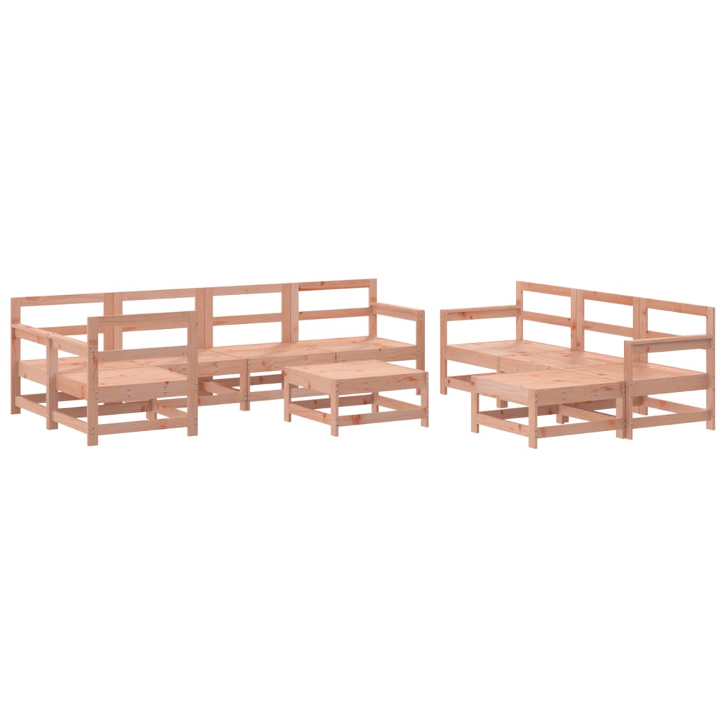 Set Salotto da Giardino 10 pz in Legno Massello di Douglas 3186576