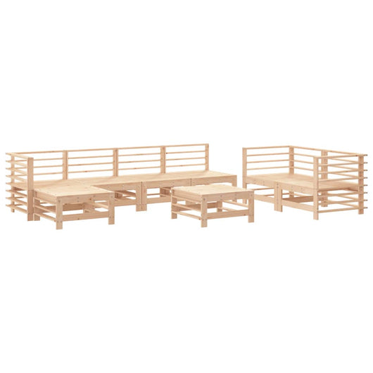 Set Salotto da Giardino 8 pz in Legno Massello di Pinocod mxl 94276