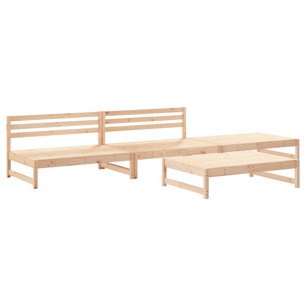 Set Salotto da Giardino 4 pz in Legno Massello di Pinocod mxl 94278