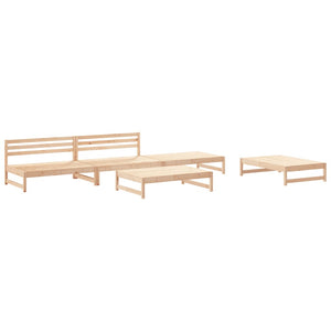 Set Salotto da Giardino 5 pz in Legno Massello di Pino 3186599