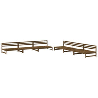 Set Salotto da Giardino 6 pz Miele in Legno Massello di Pino 3186609