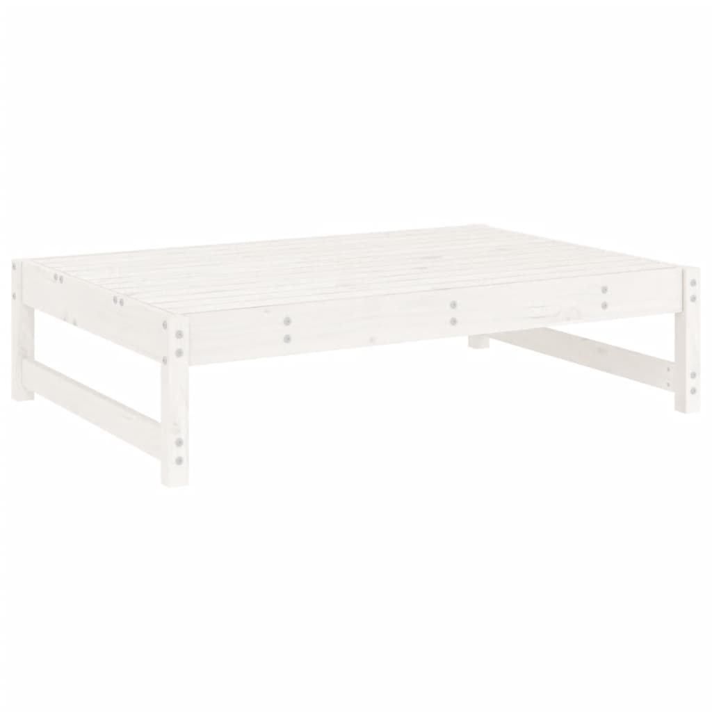 Set Salotto da Giardino 6 pz Bianco in Legno Massello di Pino 3186614