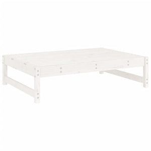 Set Salotto da Giardino 6 pz Bianco in Legno Massello di Pino 3186614