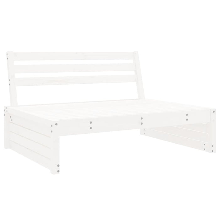 Set Salotto da Giardino 2 pz Bianco in Legno Massello di Pinocod mxl 111809