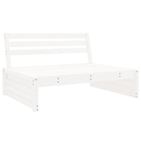 Set Salotto da Giardino 4 pz Bianco in Legno Massello di Pino 3186628