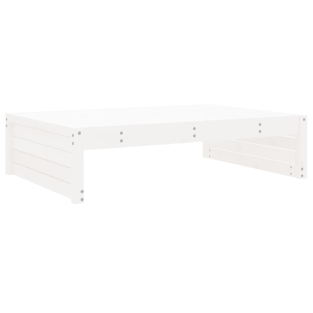 Set Salotto da Giardino 4 pz Bianco in Legno Massello di Pino 3186628