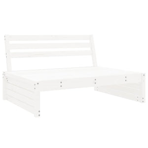 Set Salotto da Giardino 6 pz Bianco in Legno Massello di Pinocod mxl 94019