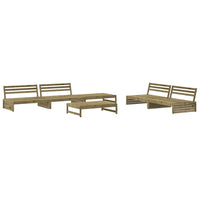 Set Salotto da Giardino 6 pz in Legno Impregnato di Pino 3186647