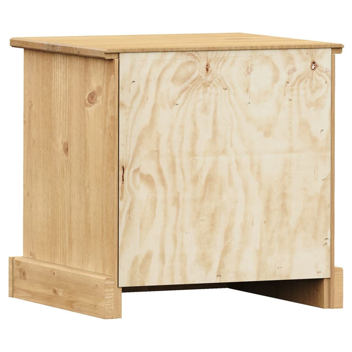 Comodino VIGO 42x35x40 cm in Legno Massello di Pino 353154