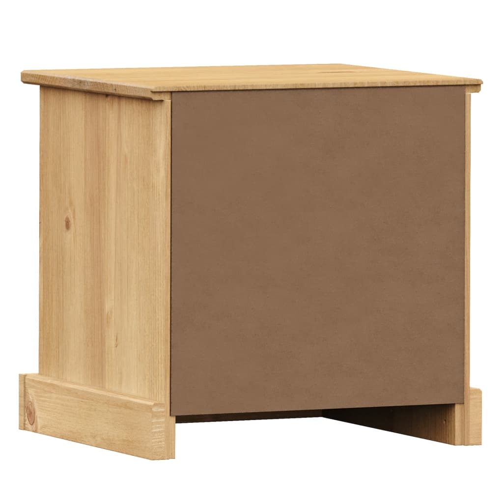 Comodino VIGO 42x35x40 cm in Legno Massello di Pino 353157