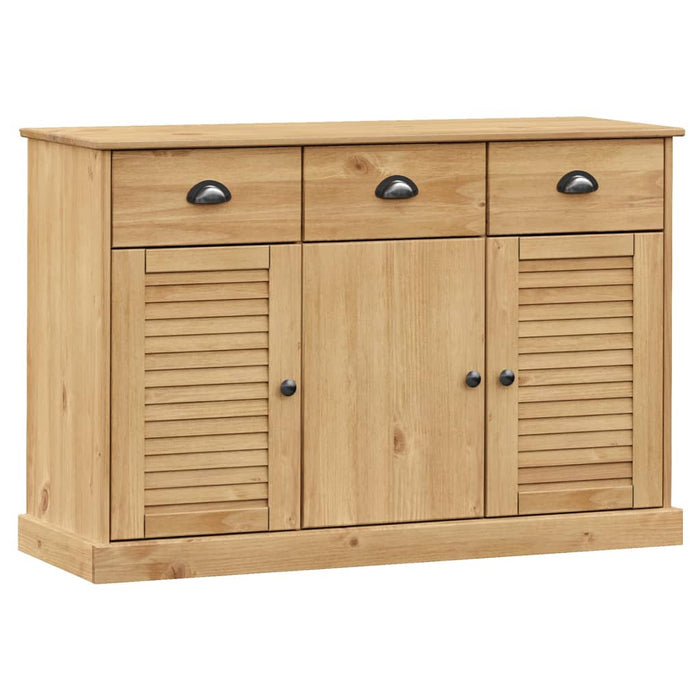 Credenza con Cassetti VIGO 113x40x75 cm Legno Massello di Pino 353190