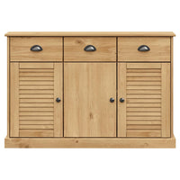 Credenza con Cassetti VIGO 113x40x75 cm Legno Massello di Pino 353190